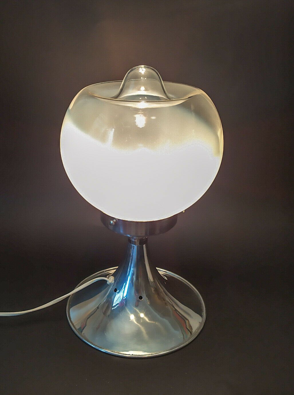 Vintage Design Tischlampe zugeschrieben Mazzega um 1970 Lampen Murano Mazzega