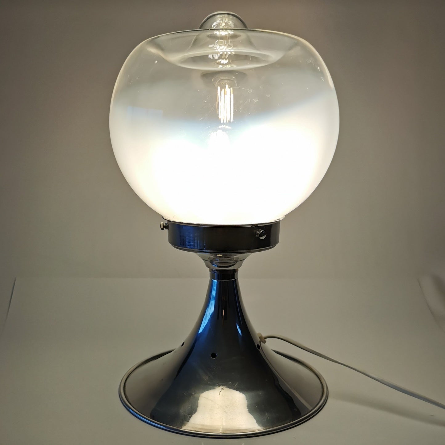 Vintage Design Tischlampe zugeschrieben Mazzega um 1970 Lampen Murano Mazzega