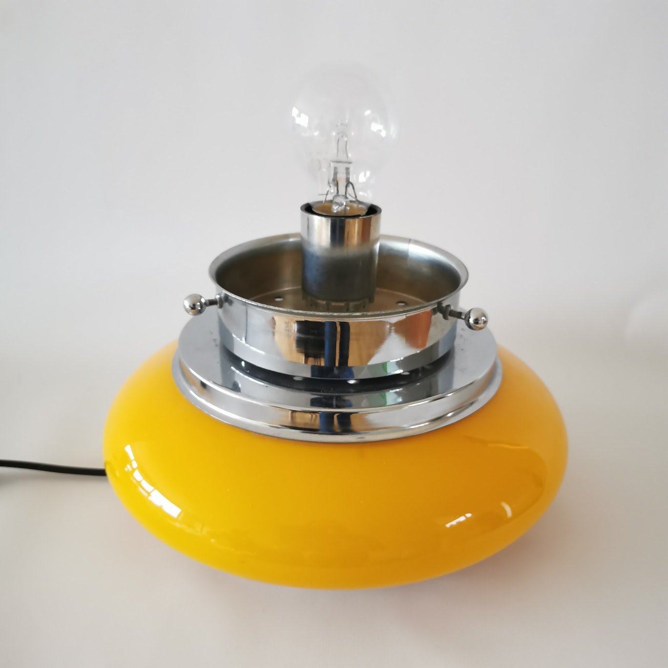 Design Tischlampe von Mazzega um 1970 Lampen Murano Mazzega
