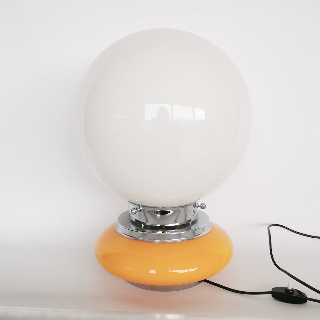 Design Tischlampe von Mazzega um 1970 Lampen Murano Mazzega