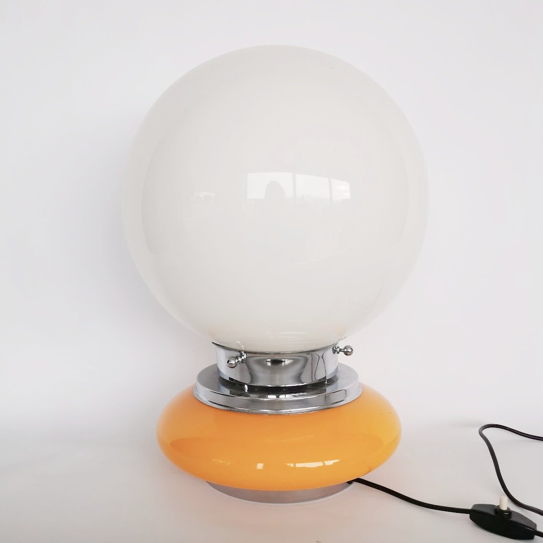 Design Tischlampe von Mazzega um 1970 Lampen Murano Mazzega