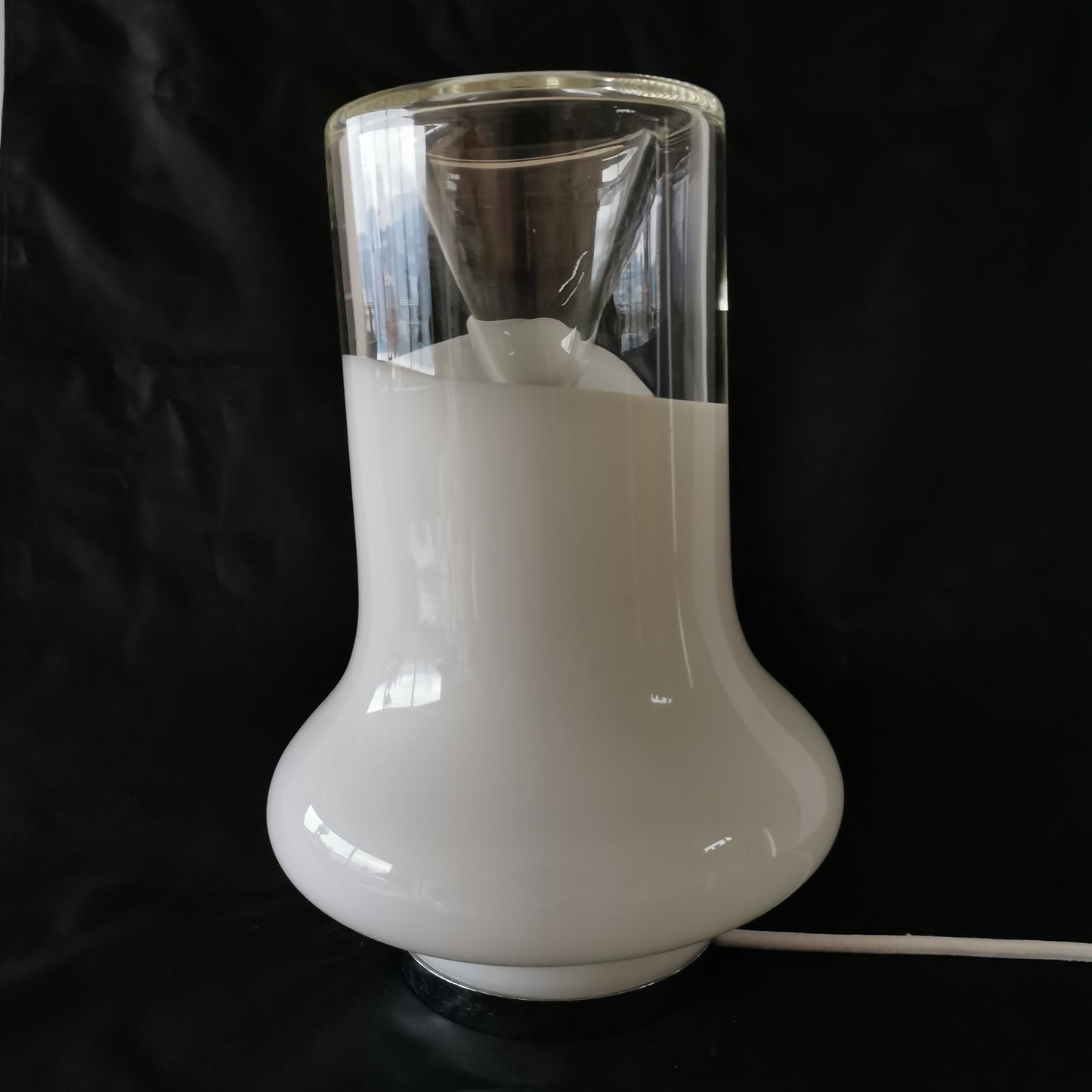 Vintage Tischlampe Design Carlo Nason für Mazzega um 1970 Lampen Carlo Nason Mazzega