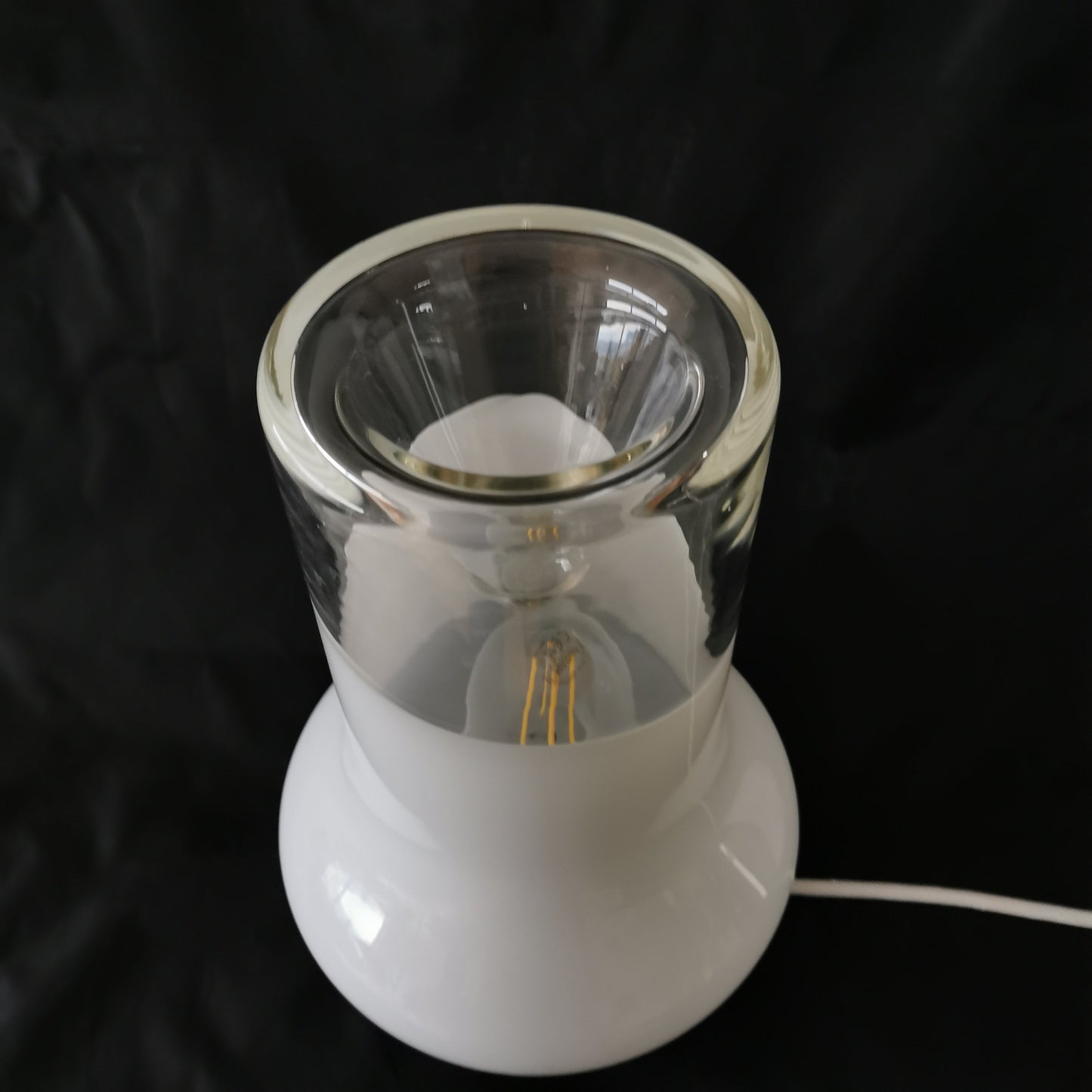 Vintage Tischlampe Design Carlo Nason für Mazzega um 1970 Lampen Carlo Nason Mazzega