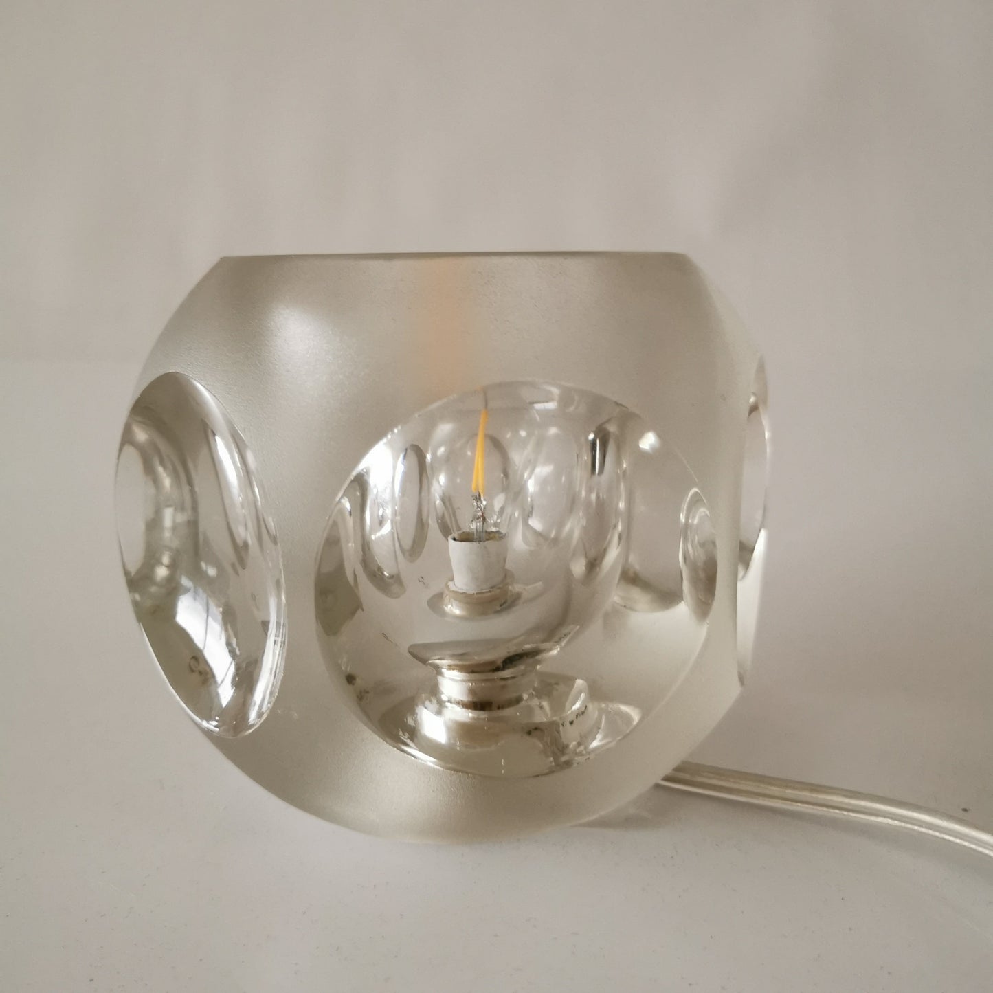 Tischlampe von Peill & Putzler Ice Cube Designklassiker um 1970 Lampen Putzler