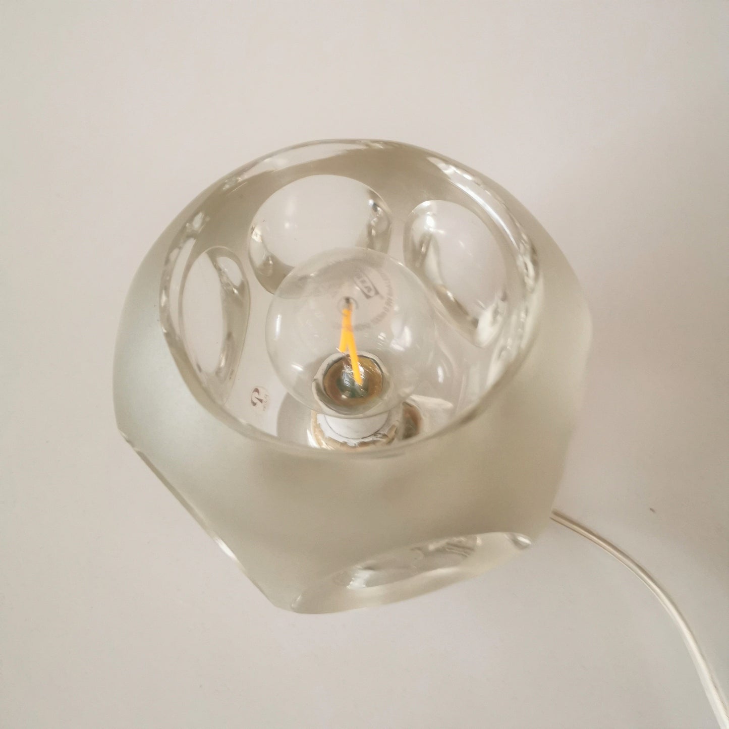 Tischlampe von Peill & Putzler Ice Cube Designklassiker um 1970 Lampen Putzler