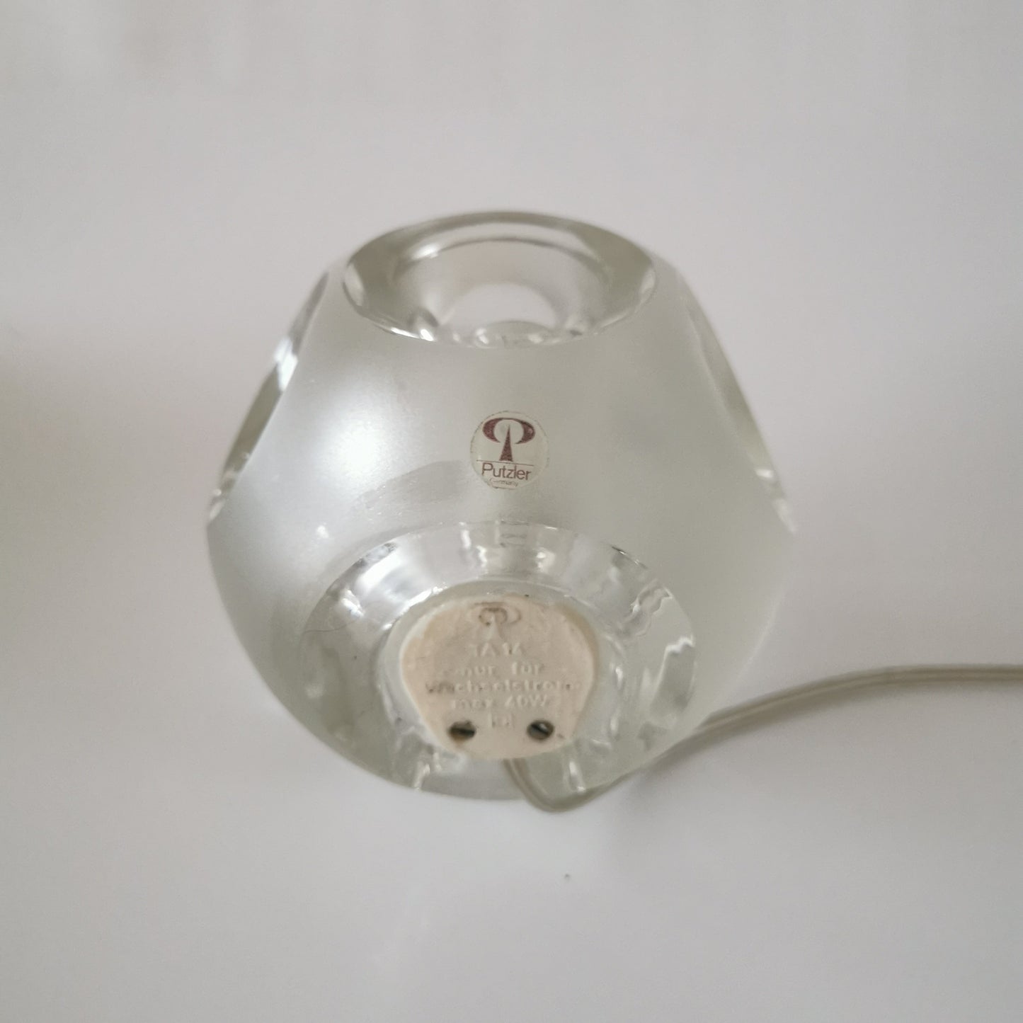Tischlampe von Peill & Putzler Ice Cube Designklassiker um 1970 Lampen Putzler