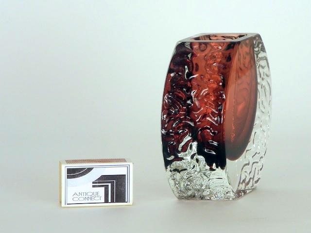 Mandruzzato Blockvase Murano um 1960.