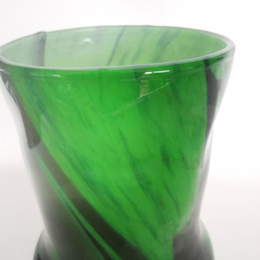 Grüne Vase Italien 1960-70.