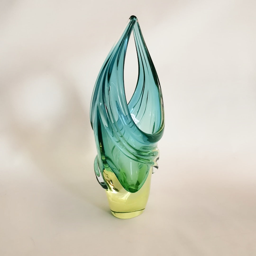 Vintage Seguso Glasschale Murano um 1950.