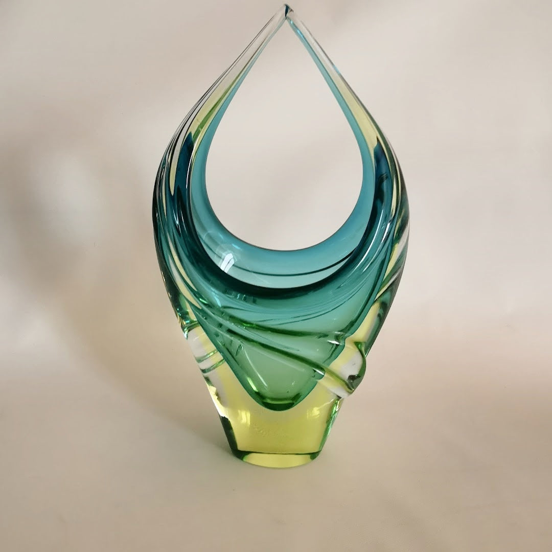 Vintage Seguso Glasschale Murano um 1950.