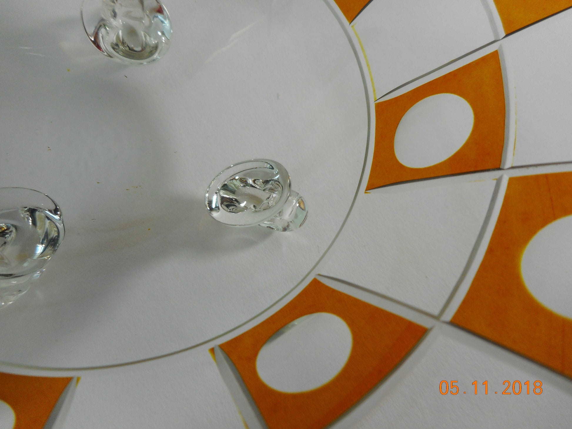 Wunderschöne Art Déco Kristallschale von Haida um 1920-25 Dekorative Gefäße Haida Glas 