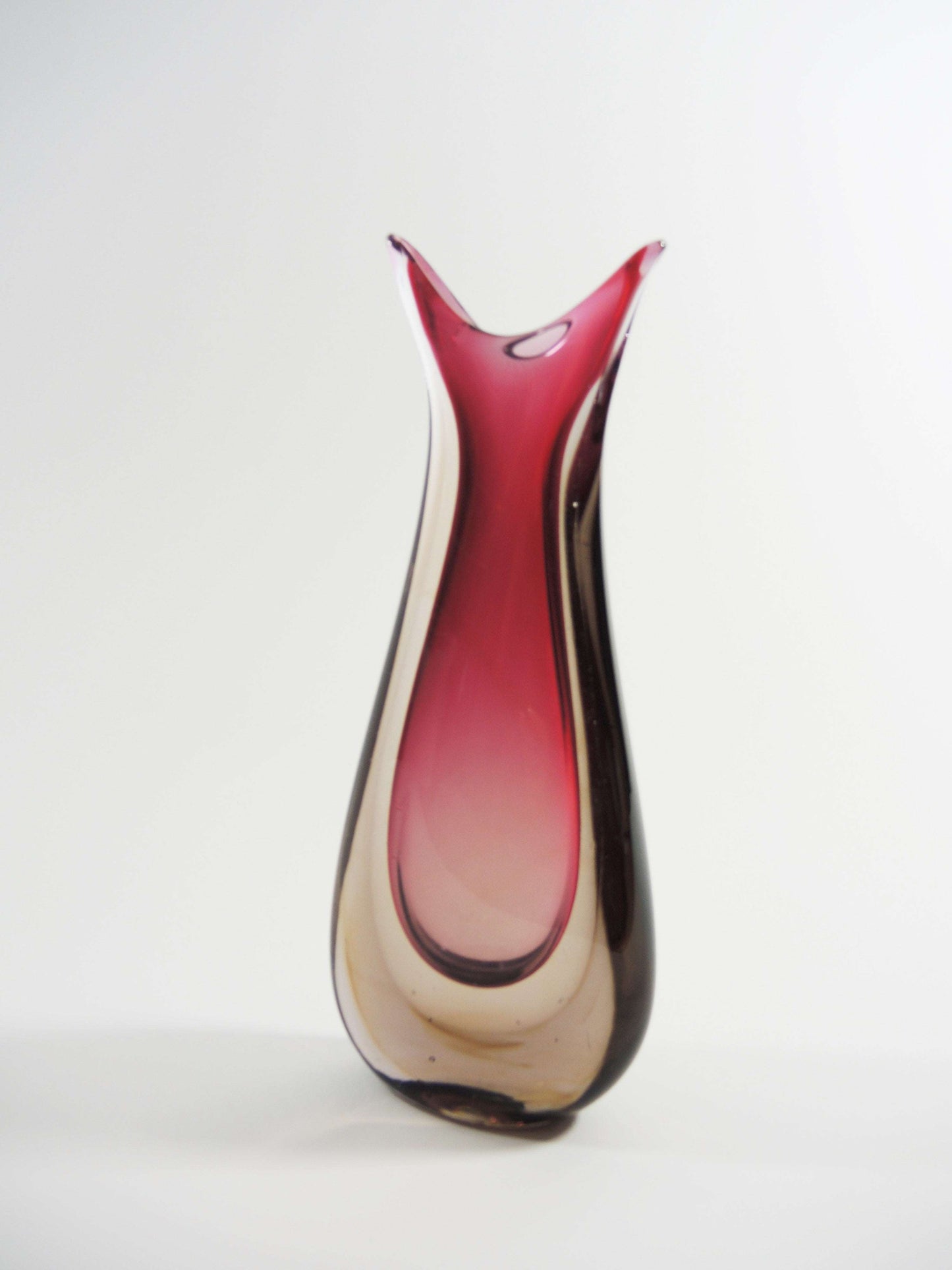 Violette Sommerso Vase Murano um 1960 Vasen Murano Sommerso 