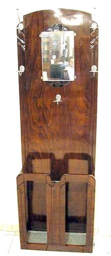 Art Déco Wandardgarderobe Frankreich Coat Tack um 1925