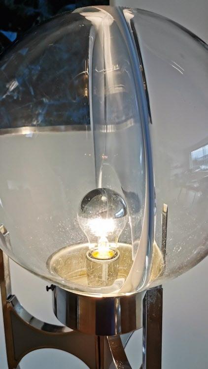 Stehlampe Design Toni Zuccheri für Venini Serie Membrana 1966 Leuchten Toni Zuccheri Venini Murano 