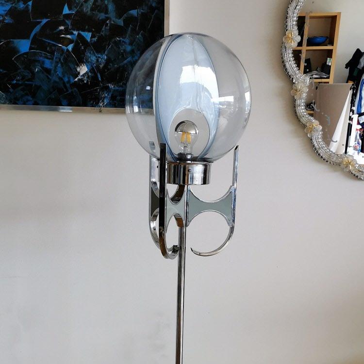 Stehlampe Design Toni Zuccheri für Venini Serie Membrana 1966 Leuchten Toni Zuccheri Venini Murano 