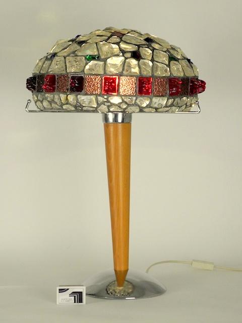 Jugendstil Glaslampenschirm um 1905.