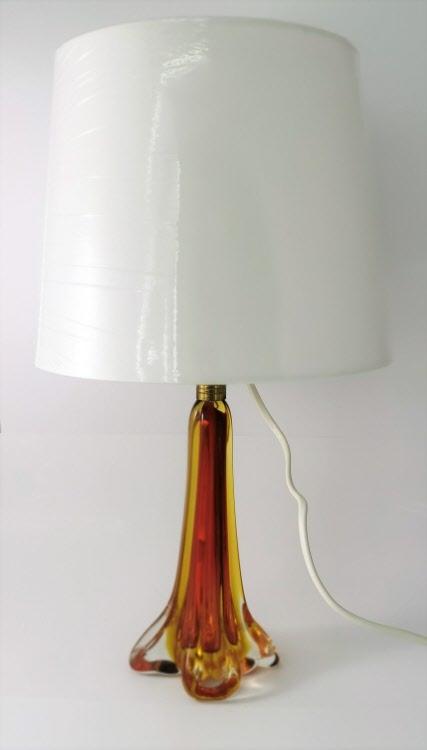 Lampenfuss Murano Sommerso Glas um 1960