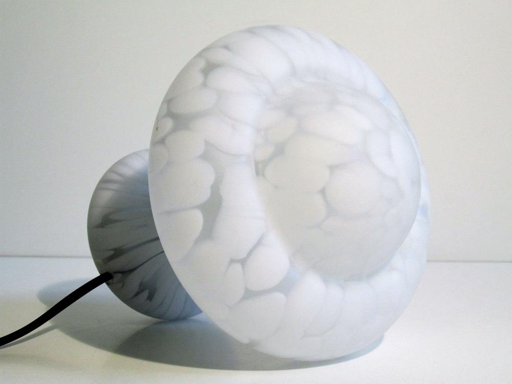 Italienische Tischlampe Design Mazzega Murano um 1970.