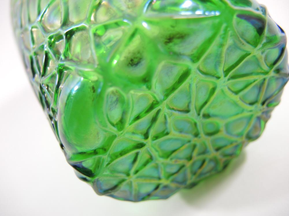 Grüne Jugendstil Vase um 1890