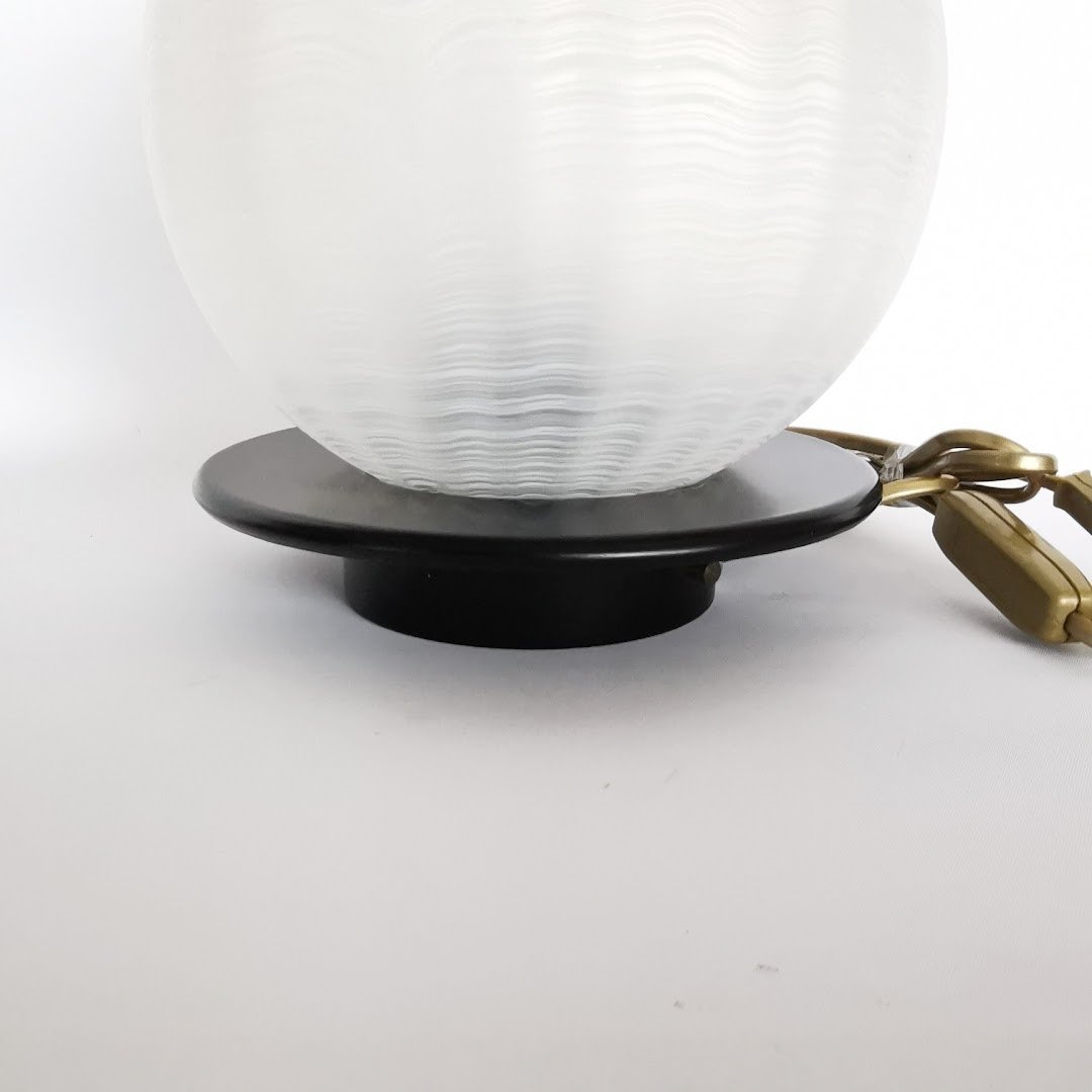 Kugelige Vintage Tischlampe Murano um 1960 Lampen Murano 