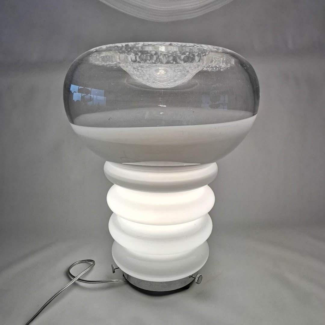 Italienische Vintage Bodenlampe in Glühbirnenform 1960-70 Lampen Carlo Nason Mazzega Murano 