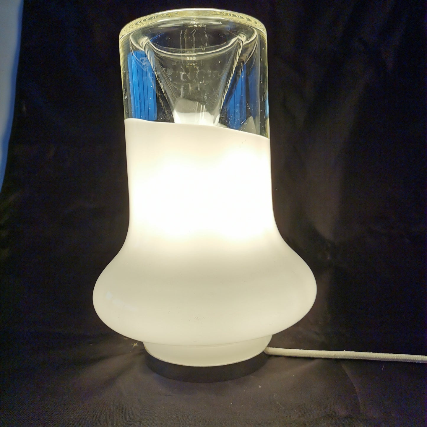 Vintage Tischlampe Design Carlo Nason für Mazzega um 1970 Lampen Carlo Nason Mazzega 